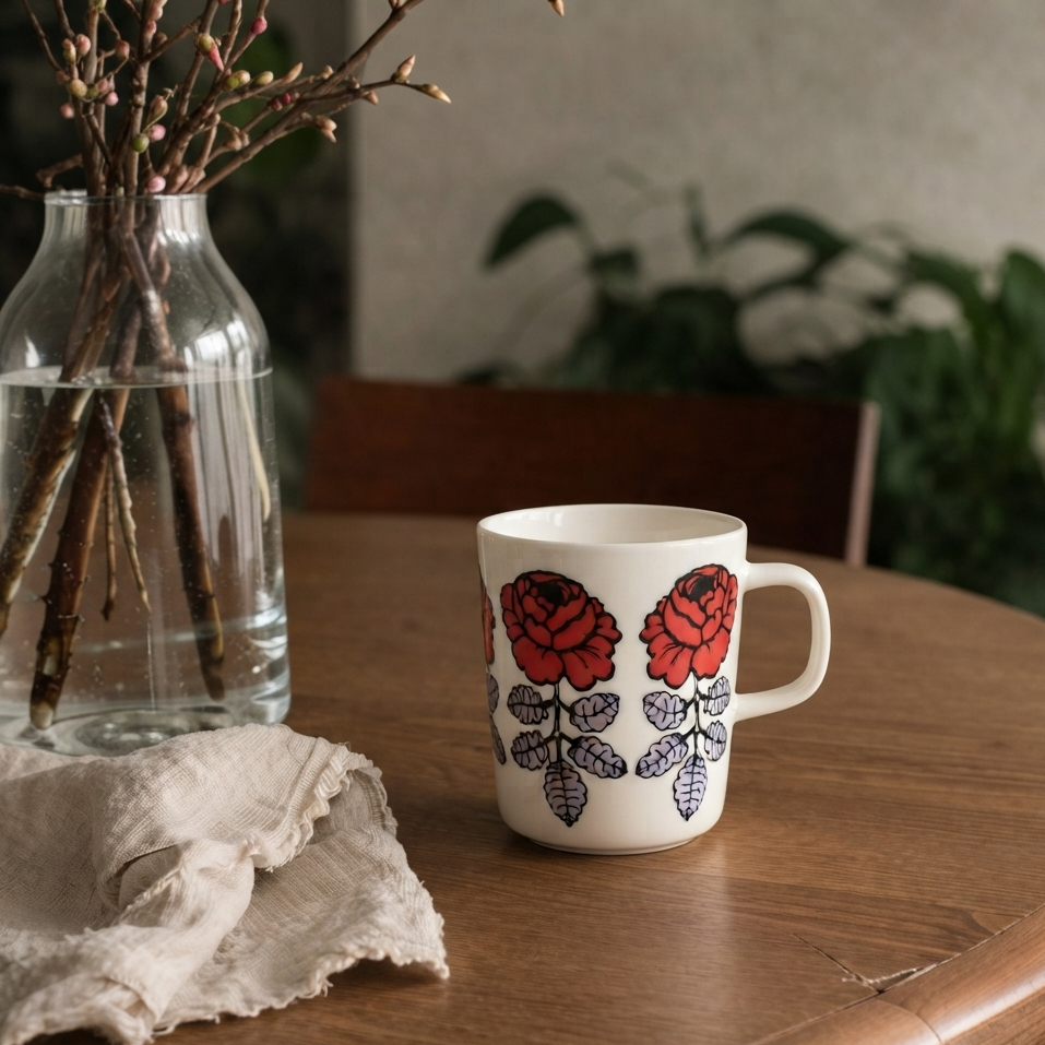 Marimekko Vihkiruusu Mug 250ml
