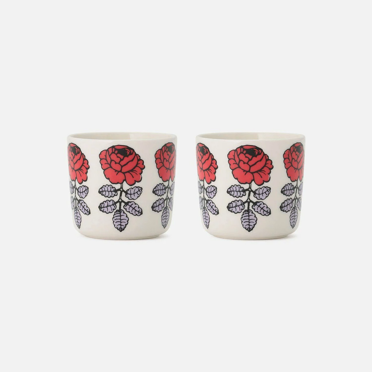 Marimekko Vihkiruusu Coffee Cups 200ml – Set of 2