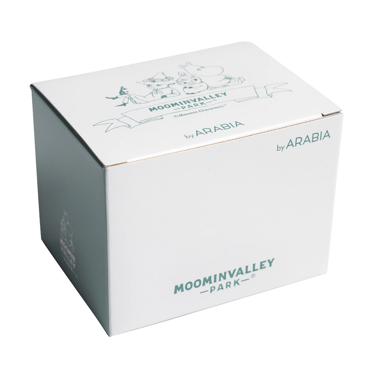 Moomin Arabia Moominvalley Park Japan mug 2023 featuring Moomin characters